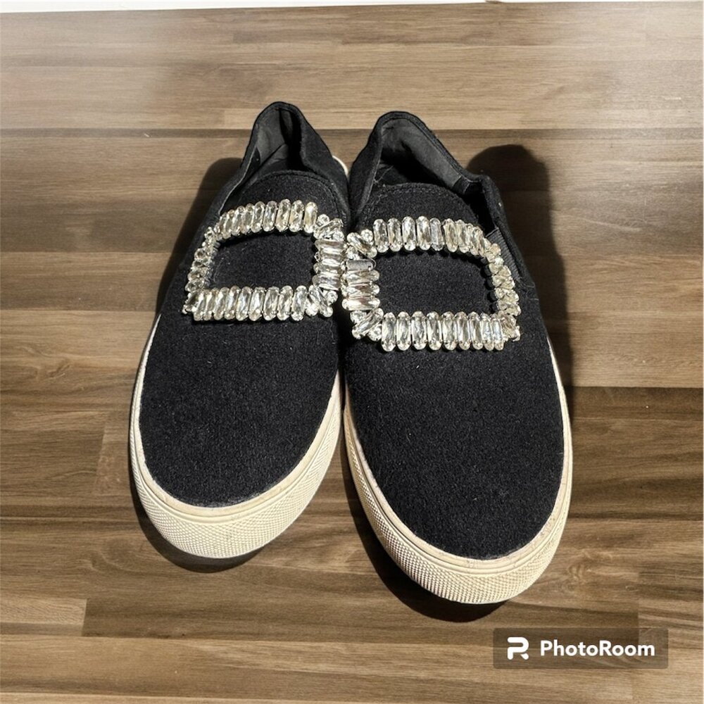 Karl Lagerfeld Paris size 7.5 rhinestone sneakers